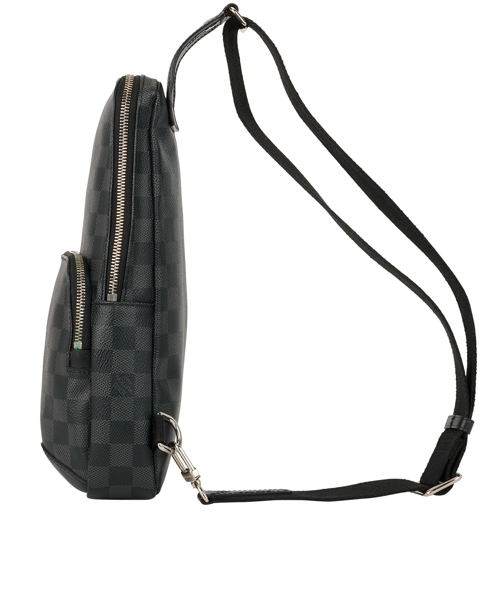 Sling Bag, &pound;750, Handbags, Black, Canvas, Bottom view